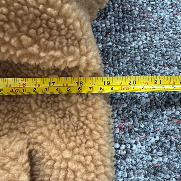 Madewell Women's Sherpa button down Camel Teddy Jacket S - Picture 7 of 12